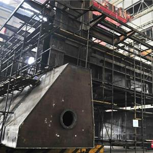 Welding of semi mobile crushing station